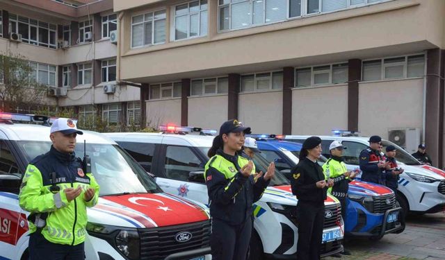 Sinop’ta emniyet ve jandarmaya 19 yeni araç tahsis edildi