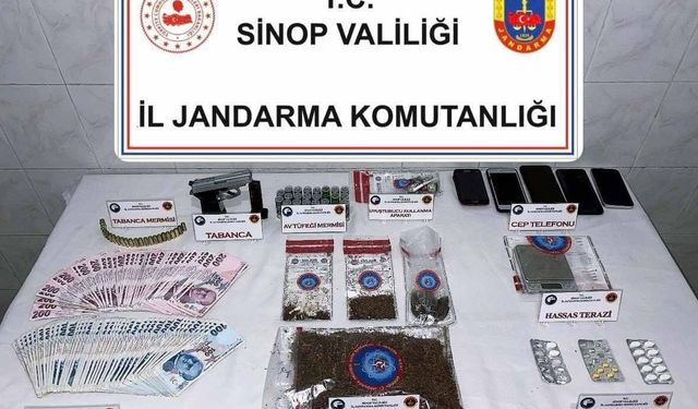 Sinop’ta jandarmadan uyuşturucu tacirlerine darbe