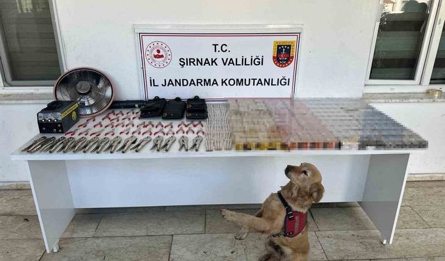 Şırnak'ta jandarmadan kaçakçılık operasyonu: 27 milyon liralık kaçak malzeme ele geçirildi