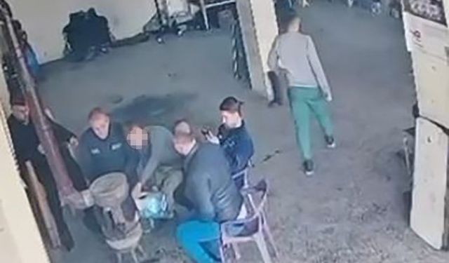 Sobaya dökülen mazot bomba gibi patladı, çırak yaralandı