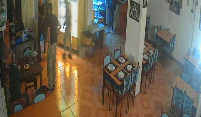 Trabzon’da restorandaki silahlı saldırının görüntüleri ortaya çıktı