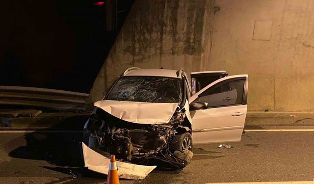 Tünelde meydana gelen kazada 4 kişi yaralandı