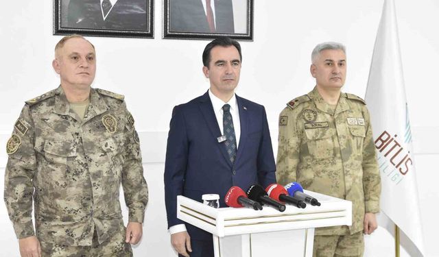 Vali Karakaya, 2025 yılında Bitlis'te yaşanan asayiş olaylarını değerlendirildi