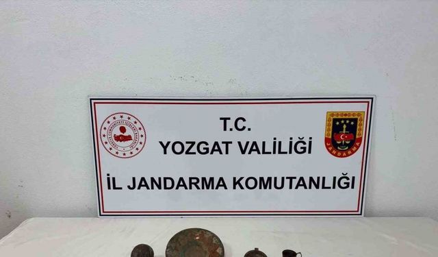 Yozgat’ta tarihi objeler yakalandı