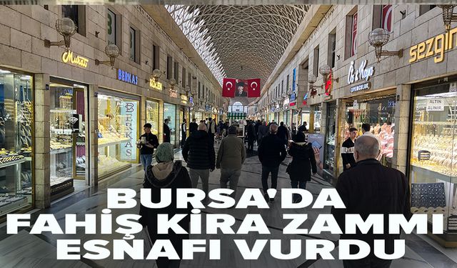 Bursa'da Vakıfların fahiş kira zammı esnafı vurdu