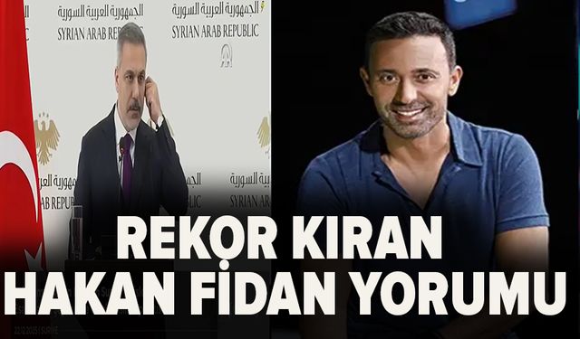 Mustafa Sandal'dan rekor kıran Hakan Fidan yorumu
