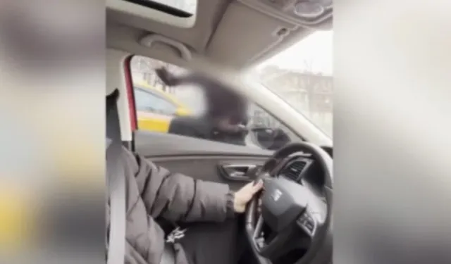 Fatih’te trafikte tartıştığı araca saldıran şüpheli gözaltında