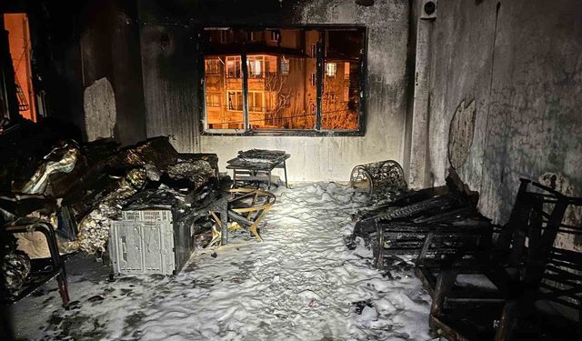 Alevlere teslim olan apartman dairesi kullanılmaz hale geldi