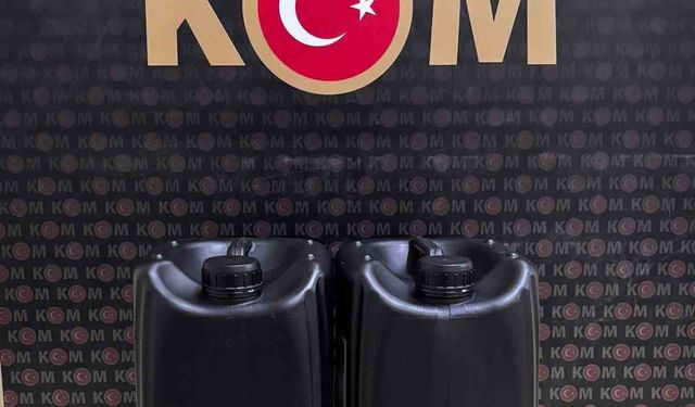 Bartın'da 10 litre etil alkol ele geçirildi