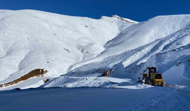 Batman'da kar yağışı nedeniyle hasta kepçe ile ambulansa ulaştırıldı