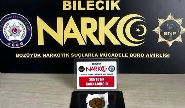 Bilecik'te sentetik kannabinoid ele geçirildi