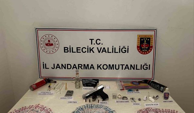 Bilecik'te uyuşturucu ve silah ele geçirildi