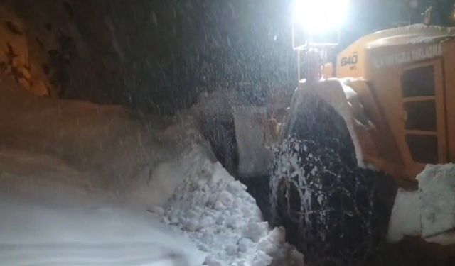 Bitlis-Hizan karayolunda çığ: Ulaşım kontrollü olarak sağlanıyor