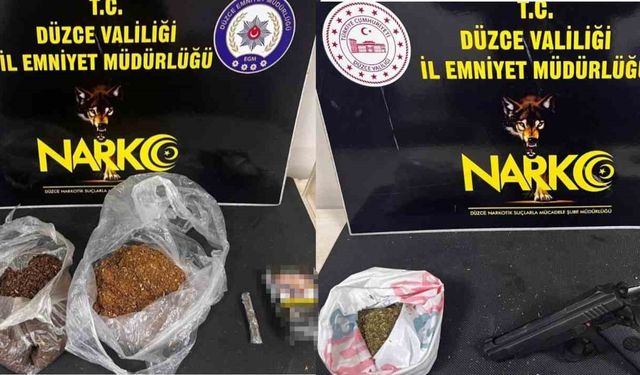 Düzce'de uyuşturucu operasyonunda 2 tutuklama
