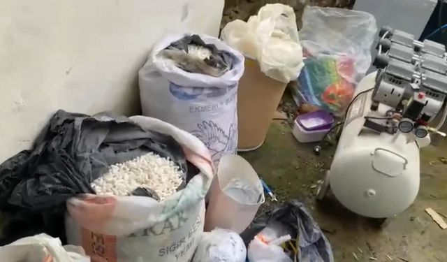 Edirne'de evini uyuşturucu imalathanesine çevirmiş: Operasyonda 117 kilo uyuşturucu ele geçirildi