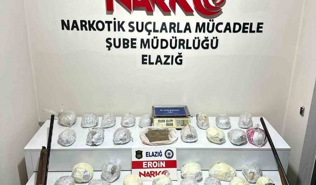 Elazığ'da uyuşturucu tacirlerine büyük darbe: 4 gözaltı