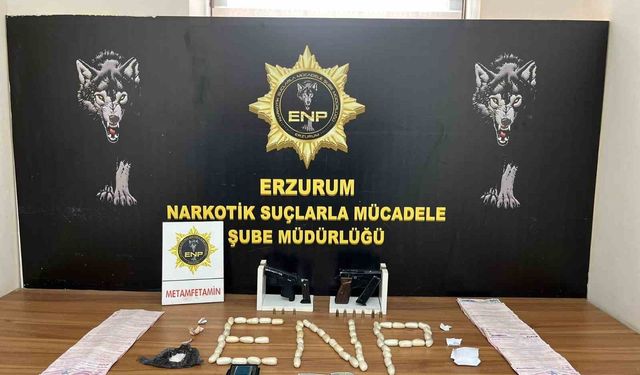 Erzurum polisinden uyuşturucu ve uyuşturucu tacirlerine geçit yok