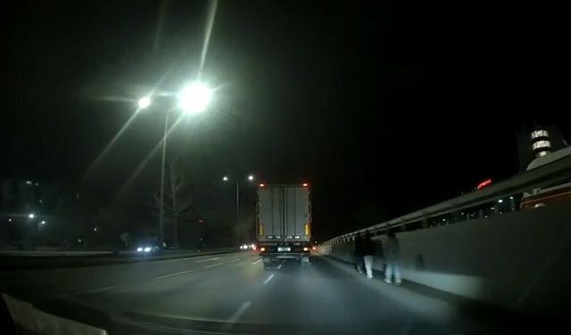 Eskişehir Çevreyolu'nda yürekleri ağza getiren görüntüler