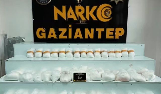 Gaziantep'te 2025'te 612 kilo uyuşturucu madde ele geçirildi