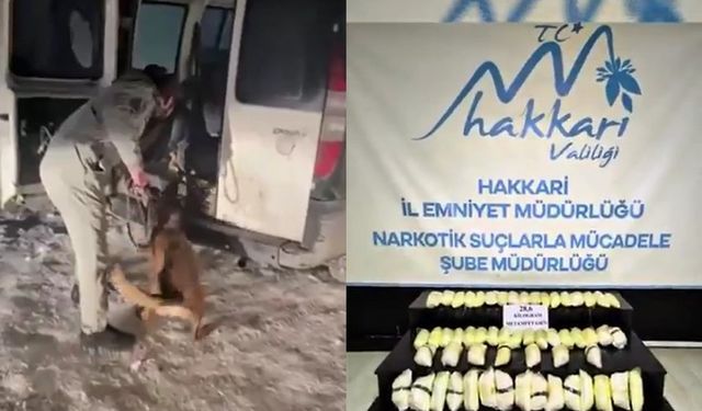 Hakkari'de 28 kilo 600 gram gelen metamfetamin ele geçirildi