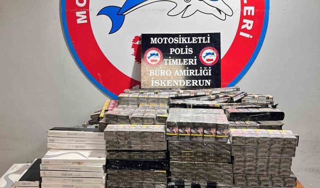 İskenderun'da 4 bin 300 paket gümrük kaçağı sigara ele geçirildi