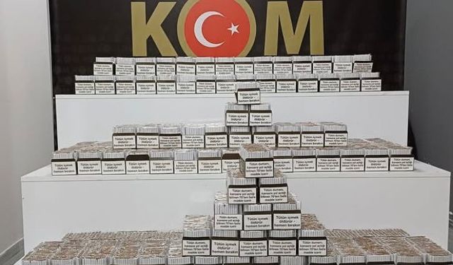 Isparta'da 40 bin adet dolu makaron ele geçirildi