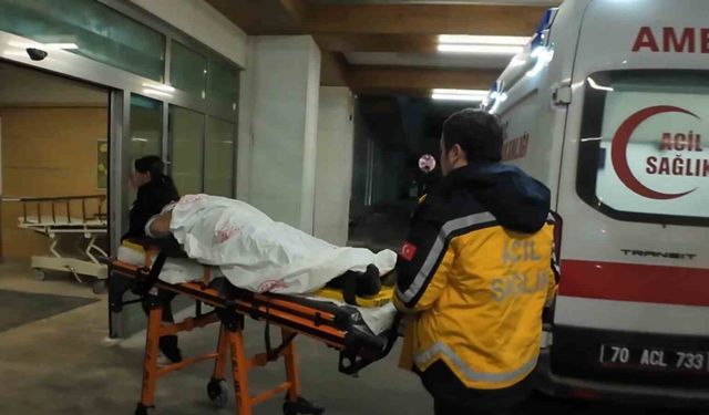 Karaman'da evinin penceresinden düşen şahıs yaralandı