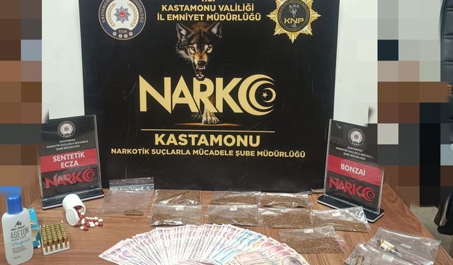 Kastamonu'da uyuşturucuyla yakalanan şahıs tutuklandı