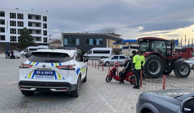 Kavak'ta trafik denetimleri