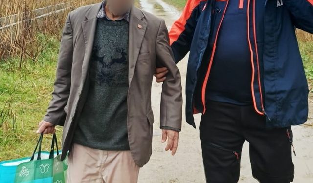 Kaybolan Alzheimer hastası yaşlı adam sulama kanalı kenarında bulundu