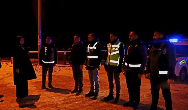 Kaymakam Duman'dan yılbaşı gecesi güvenlik güçlerine ziyaret