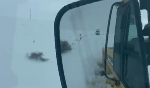 Köyde mahsur kalan hasta için ekipler seferber oldu