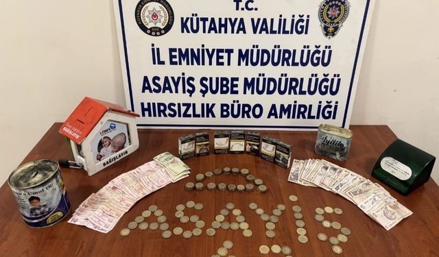 Kütahya'da 4 ayrı hırsızlık olayının şüphelisi saklandığı iş yerinin bodrumunda yakalandı