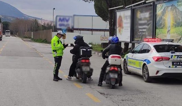 Manisa'da 3 günlük motosiklet denetiminde 476 bin TL ceza
