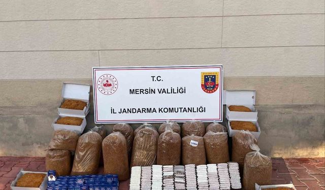 Mersin'de 13 bin 500 kaçak makaron ele geçirildi