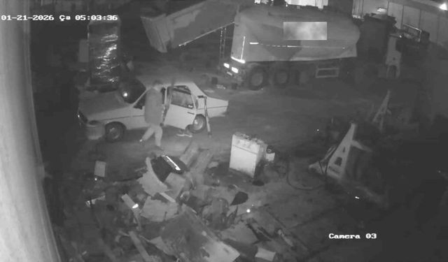 Muğla'da hurda hırsızlığı güvenlik kamerasına yansıdı