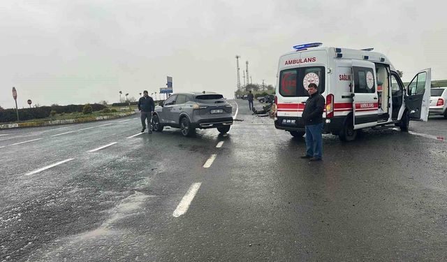 Muratlı ilçesinde trafik kazası: 1 yaralı