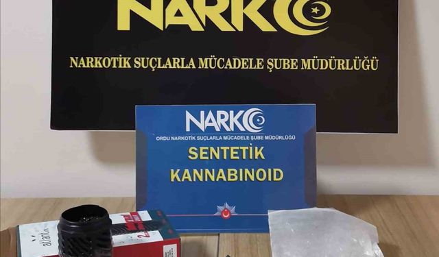Ordu'da otobüsteki yolcunun üzerinde uyuşturucu madde ele geçirildi: 1 tutuklu