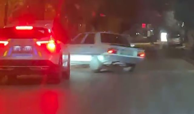 Polisten kaçarken kaza yaptı