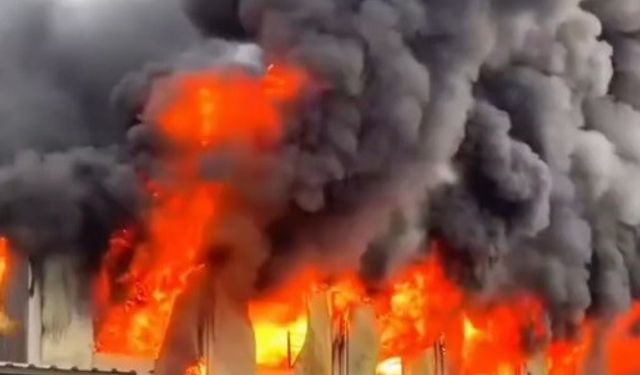 Şehir hastanesi yangınıyla ilgili yeni görüntüler ortaya çıktı