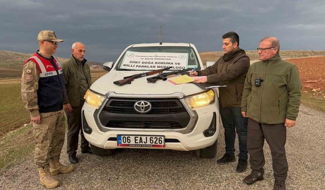 Siirt'te iki kaçak avcıya 38 bin lira ceza