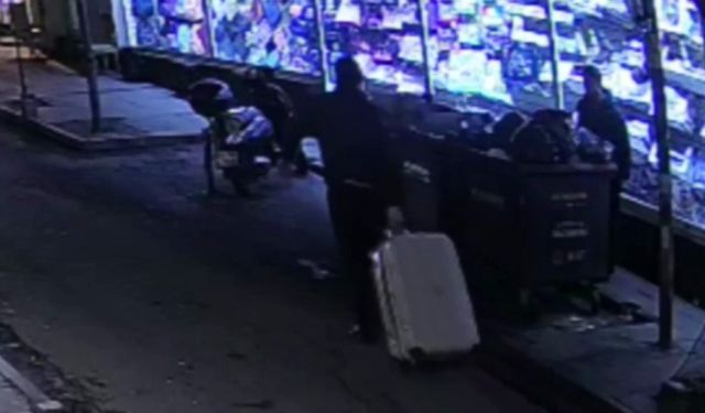 Şişli'deki dehşete ilişkin görüntüler ortaya çıktı: Cesedi valizde böyle taşımışlar