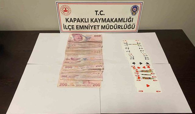 Tekirdağ'da kumar operasyonu: 81 bin lira ceza