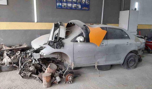 Tokat'ta araç parçası ve şase değiştirenlere operasyon: 1 tutuklama