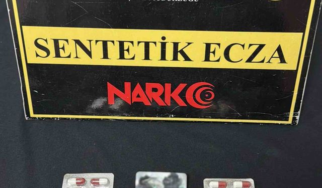 Üzerinden 36 adet uyuşturucu hap çıkan şüpheli gözaltına alındı