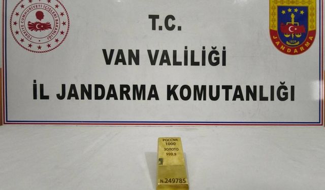 Van'da 1 kiloluk kültçe altın ele geçirildi