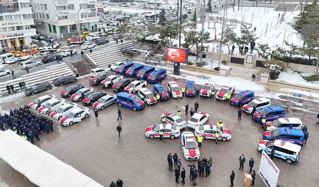 Yozgat'ta emniyet ve jandarmaya 54 yeni araç