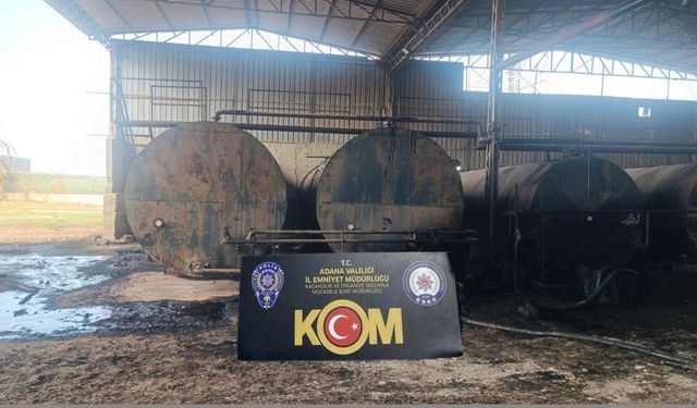 Adana'da 115 bin litre kaçak akaryakıt ele geçirildi