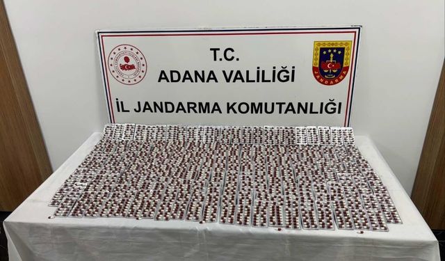 Adana'da 5 bin sentetik ecza ele geçirildi: 2 tutuklama