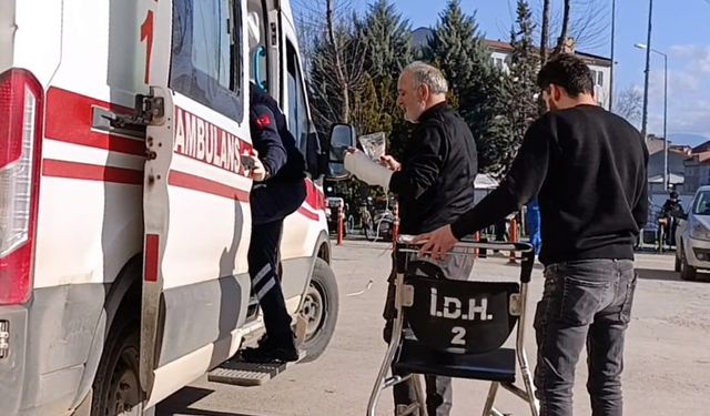 Ağaç budarken bileğini kesti